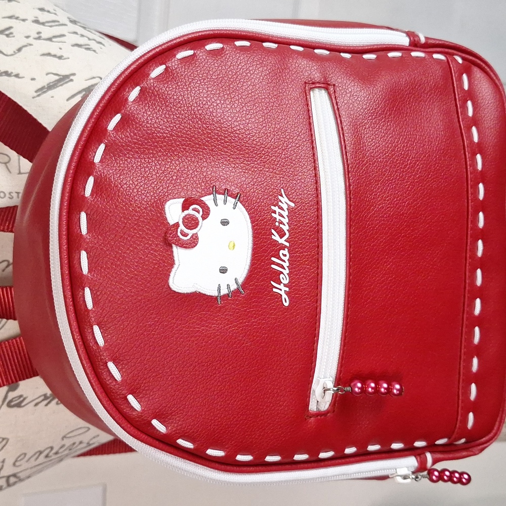 Sanrio Hello Kitty Red and White Mini Backpack - Picture 2 of 13